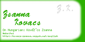 zsanna kovacs business card